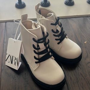 NWT ZARA toddler girls combat boots